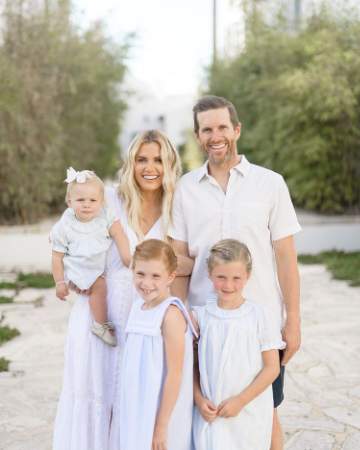 Shea McGee with her husband and children.